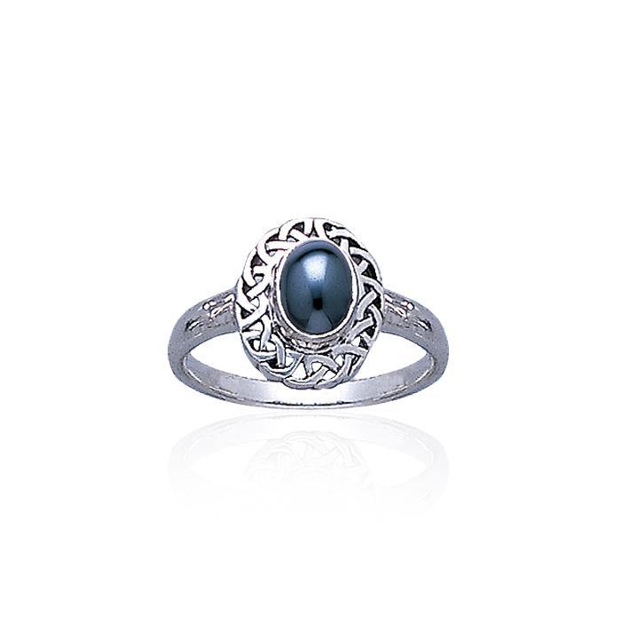 Celtic Knotwork Sterling Silver Ring TR752 - Jewelry