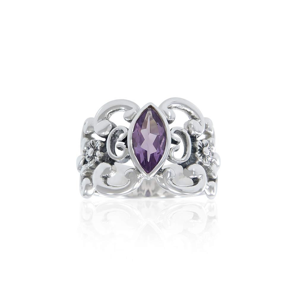 Flower Gemstone Ring TR754 - Jewelry