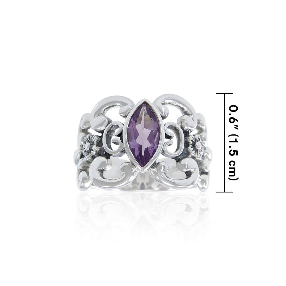 Flower Gemstone Ring TR754 - Jewelry