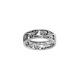 Silver Open Filigree Flower Ring TR775