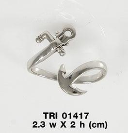 Anchor Silver Wrap Ring TRI1417 - Jewelry