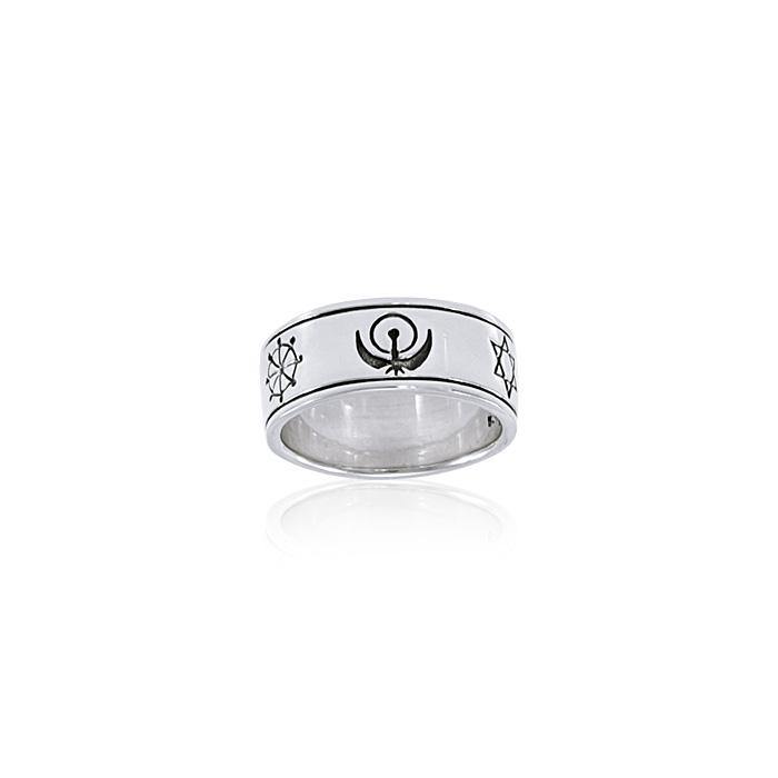 World Faiths Silver Ring TRI056 - Jewelry