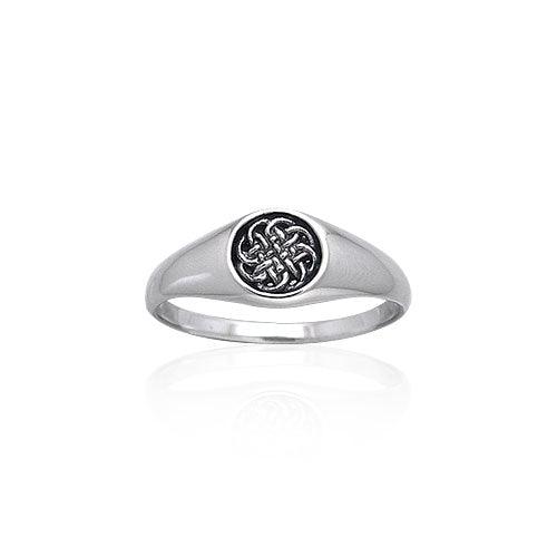 Celtic Knotwork Sterling Silver Ring TRI066 - Jewelry