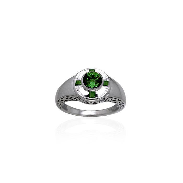 Celtic Claddagh Knotwork Sterling Silver Ring TRI084 - Jewelry