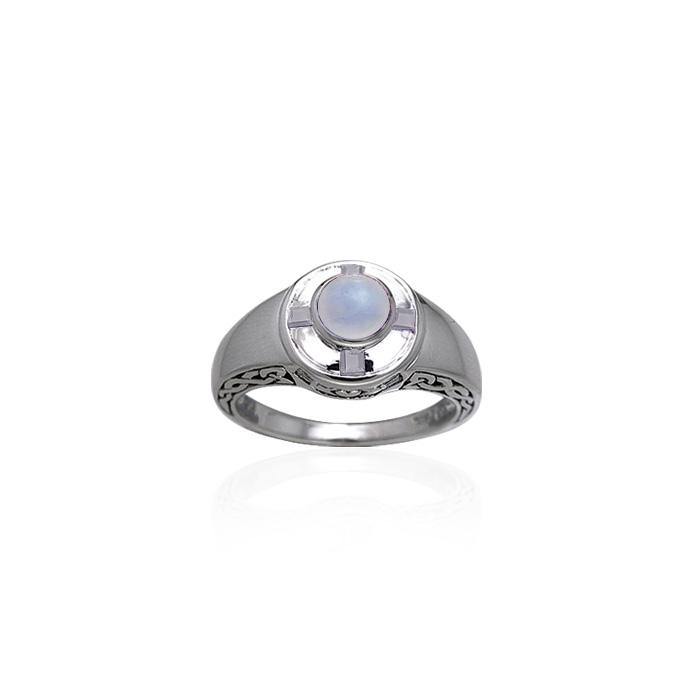 Celtic Claddagh Knotwork Sterling Silver Ring TRI084 - Jewelry