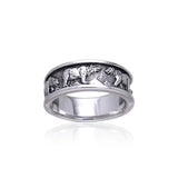 Ted Andrews Polar Bear Sterling Silver Ring TRI105 - Jewelry