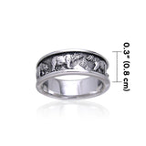 Ted Andrews Polar Bear Sterling Silver Ring TRI105 - Jewelry