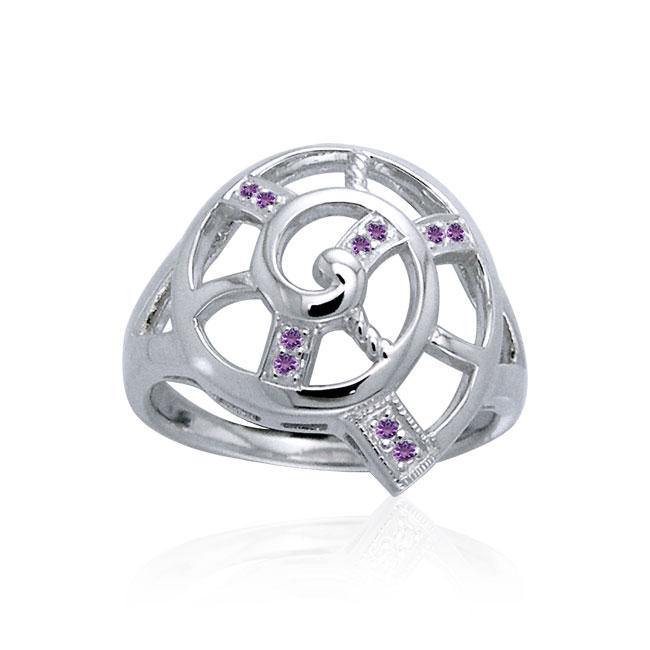 Nautilus Shell Filigree Ring TRI1055 - Jewelry