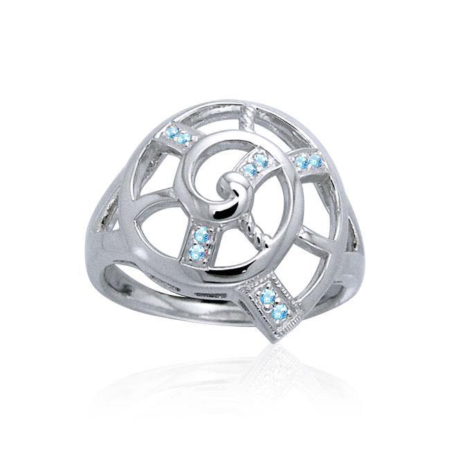 Nautilus Shell Filigree Ring TRI1055 - Jewelry