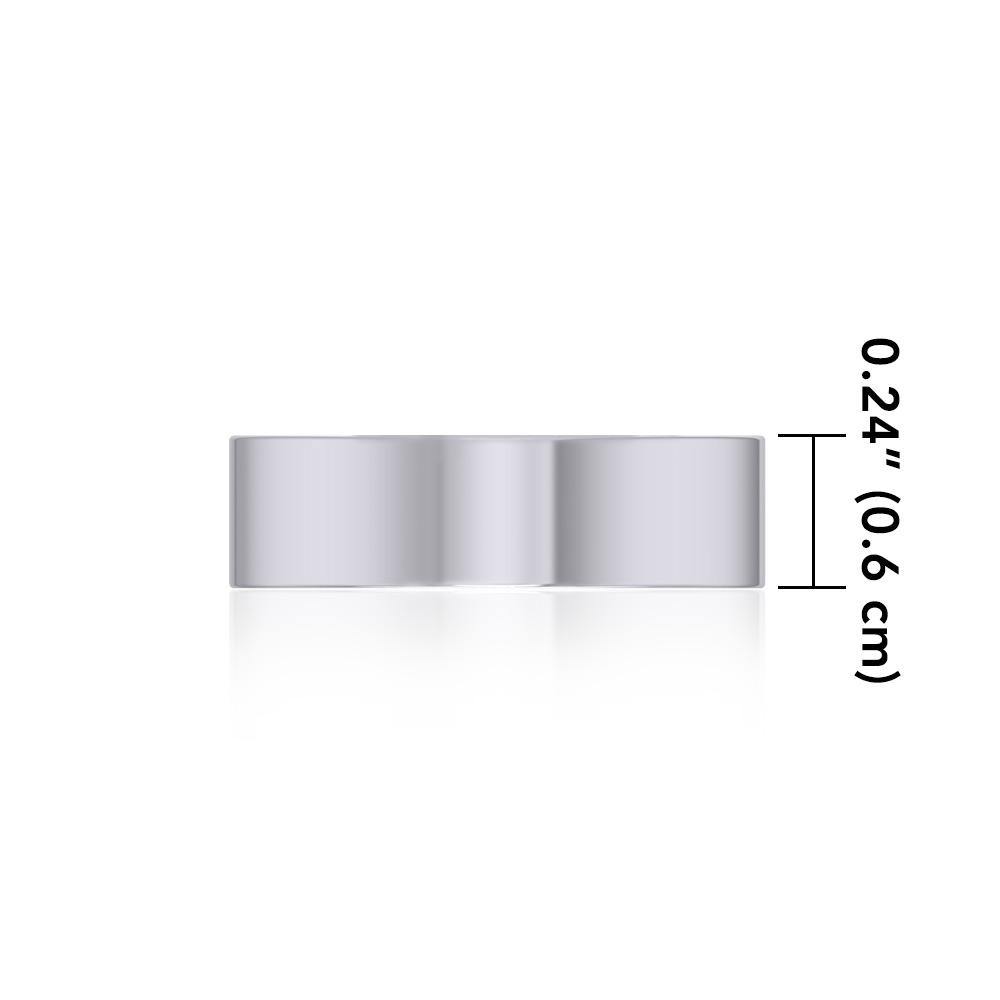 Elegance Silver Band Ring TRI1169 - Jewelry
