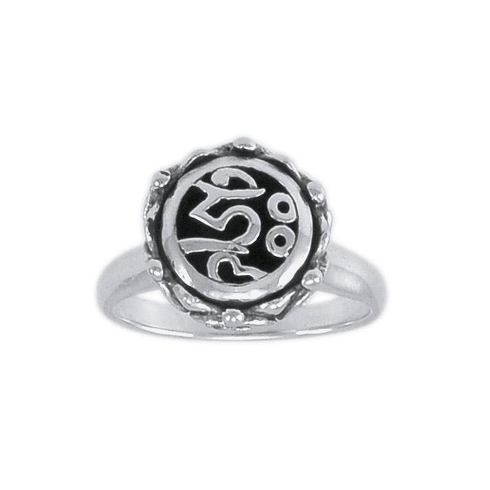 Om Mani Padme Hum Ring TRI1216 - Jewelry
