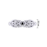 Celtic AA Recovery Inlaid Ring TRI1272 - Jewelry