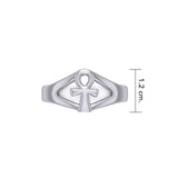 Ankh Cross Silver Ring TRI1294
