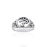 Om Symbol Silver Ring TRI1295 - Jewelry