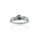 Celtic Claddagh Sterling Silver Ring TRI1313