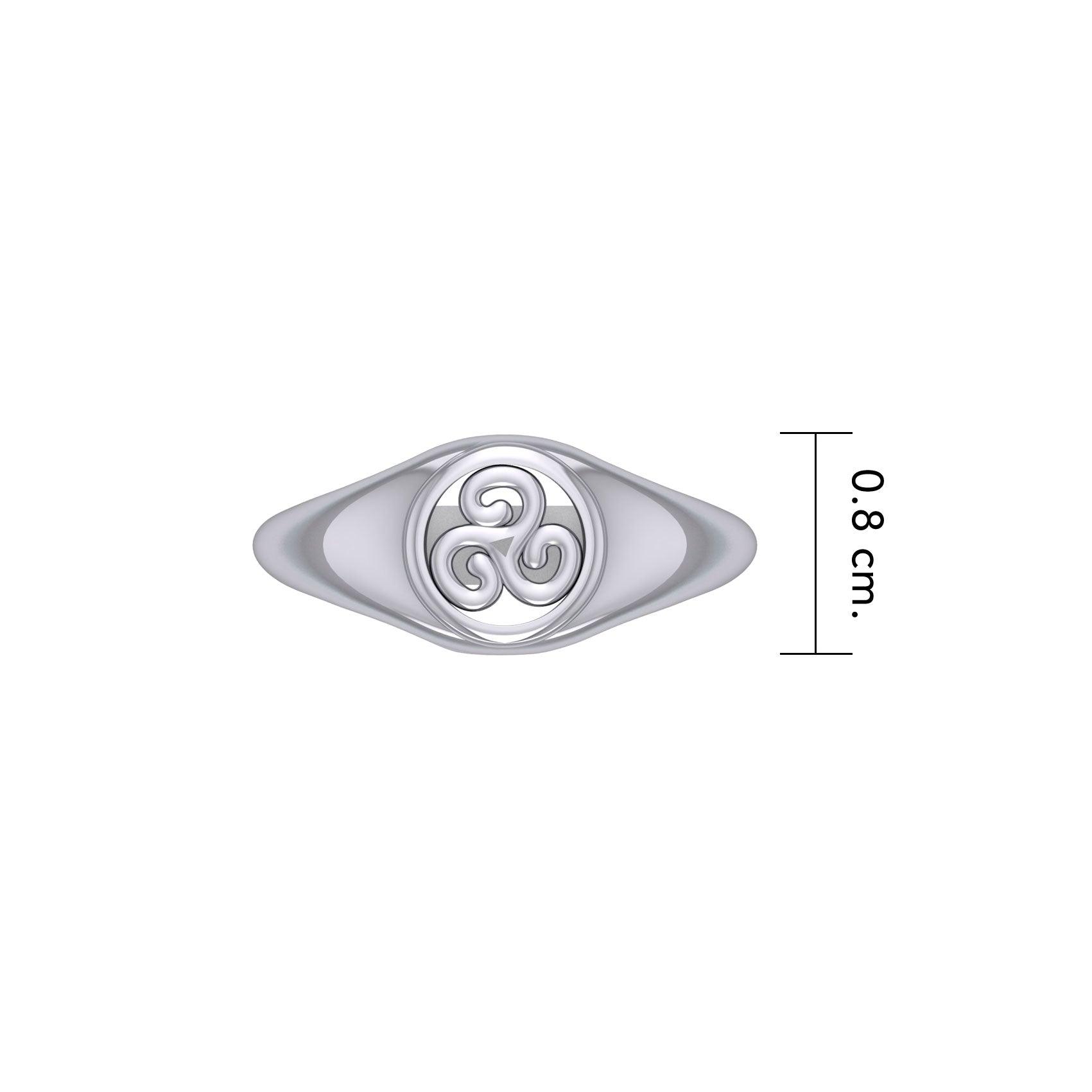 Celtic Triskele Sterling Silver Ring TRI1314 - Jewelry