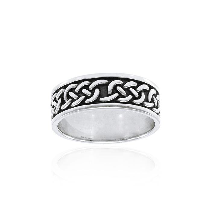 Celtic Knotwork Sterling Silver Ring TRI1359 - Jewelry