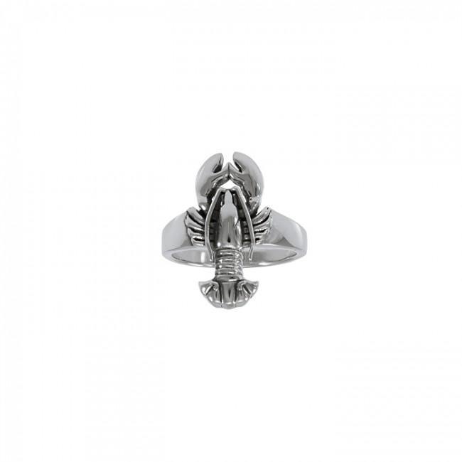 Lobster Sterling Silver Ring TRI1400 - Jewelry