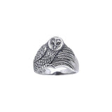 Ted Andrews Barn Owl Ring TRI150 - Jewelry