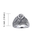 Ted Andrews Barn Owl Ring TRI150 - Jewelry