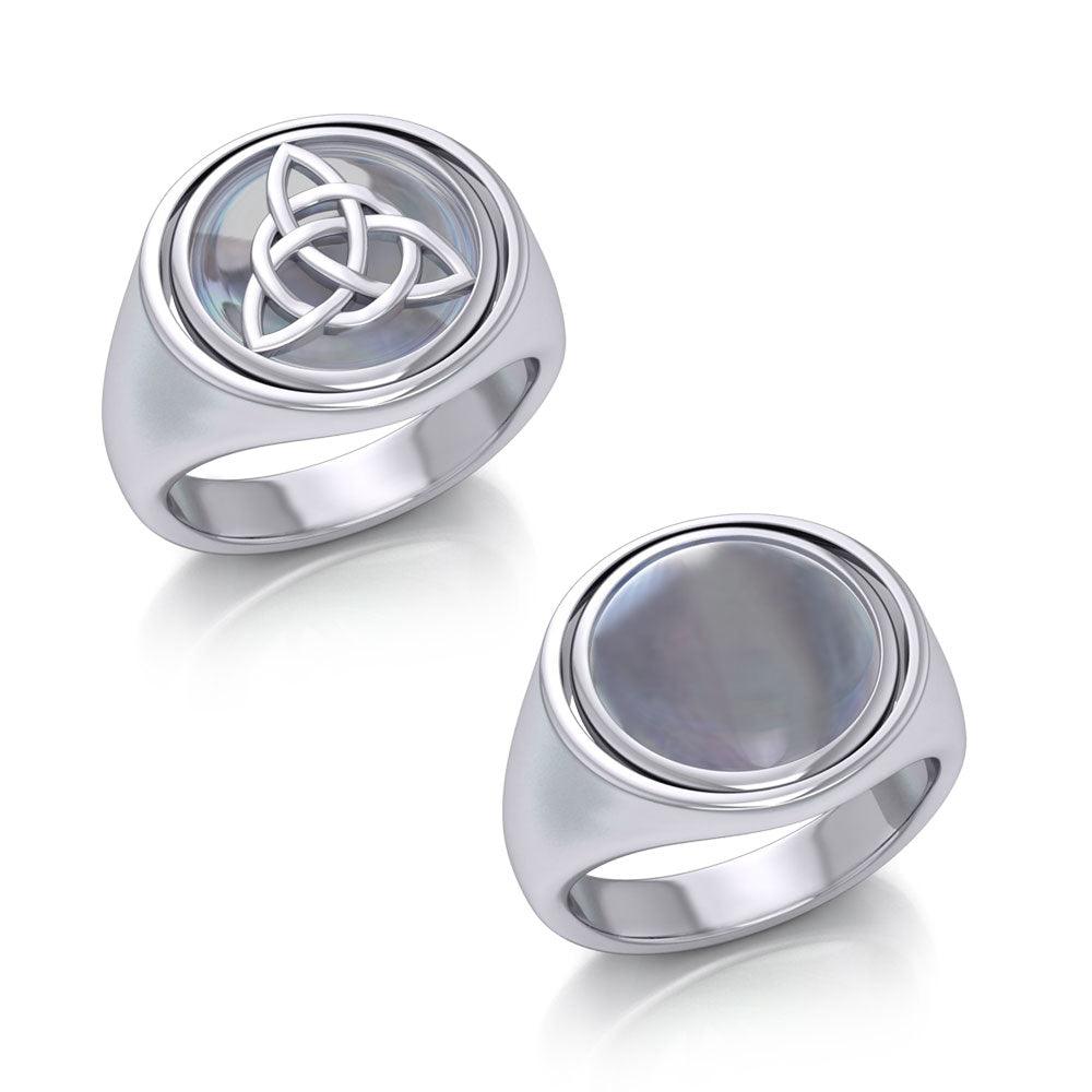Celtic Triquetra Flip Ring TRI151 - Jewelry