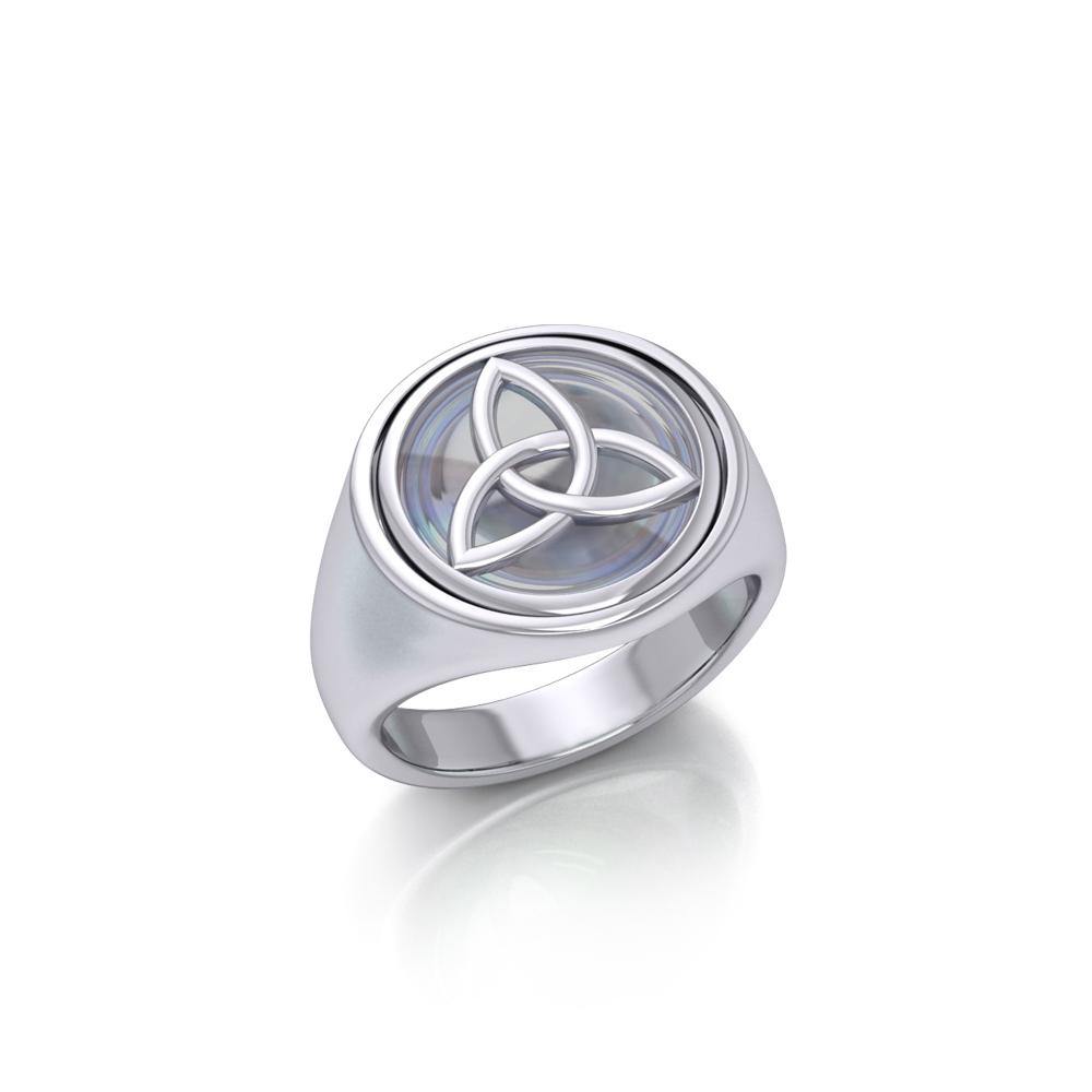 Trinity Knot Silver Flip Ring TRI152 - Jewelry