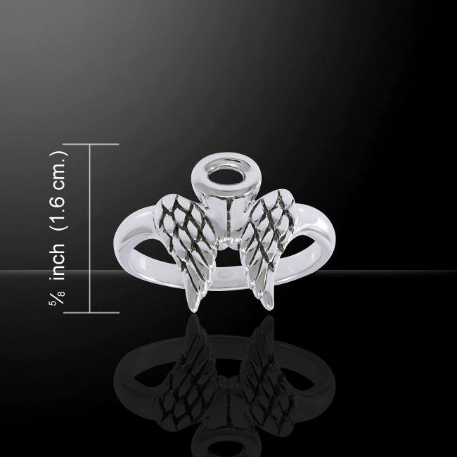 Angel Wings Halo Ring TRI1549 - Jewelry