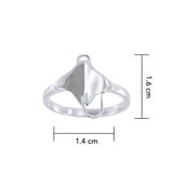 Manta Ray Sterling Silver Ring TRI1626-DD - Jewelry
