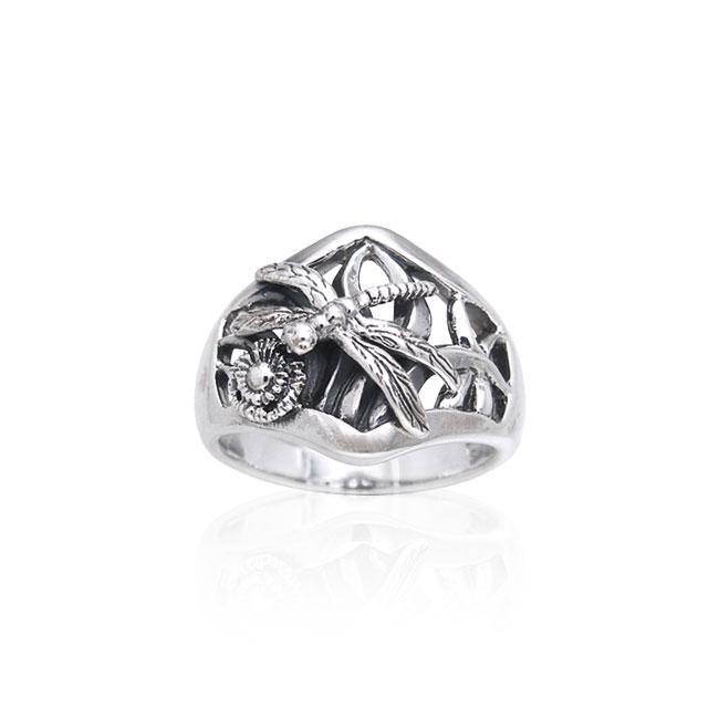 Dragonfly Silver Ring TRI165 - Jewelry