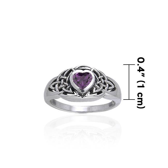 Celtic Knotwork Sterling Silver Ring TRI168 - Jewelry