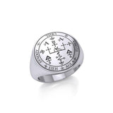 Sigil of the Archangel Uriel Sterling Silver Ring TRI1709 - Jewelry