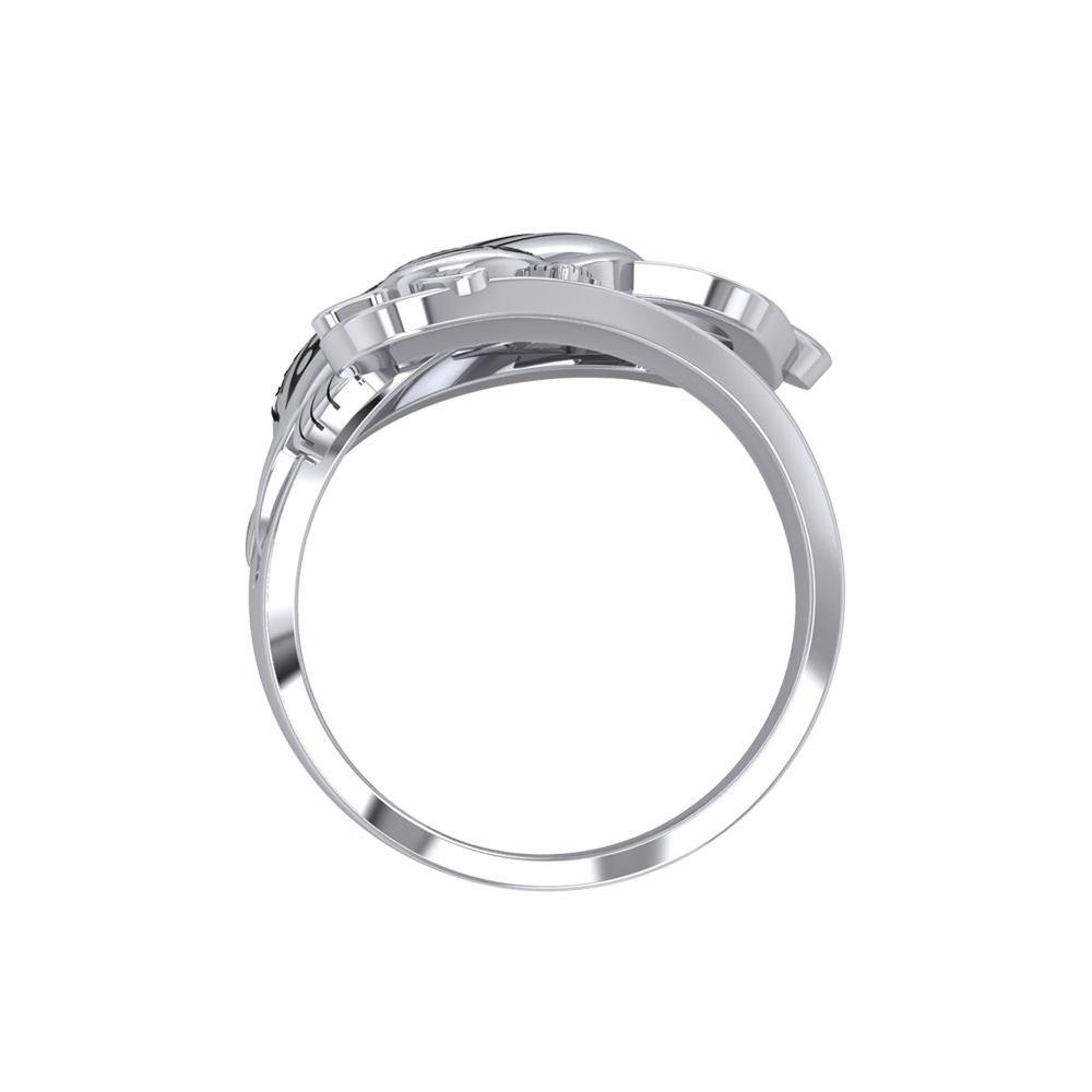 Aboriginal Inspired Turtle Sterling Silver Ring TRI1739 - Jewelry