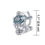 Aboriginal Inspired Turtle Sterling Silver Ring TRI1739 - Jewelry