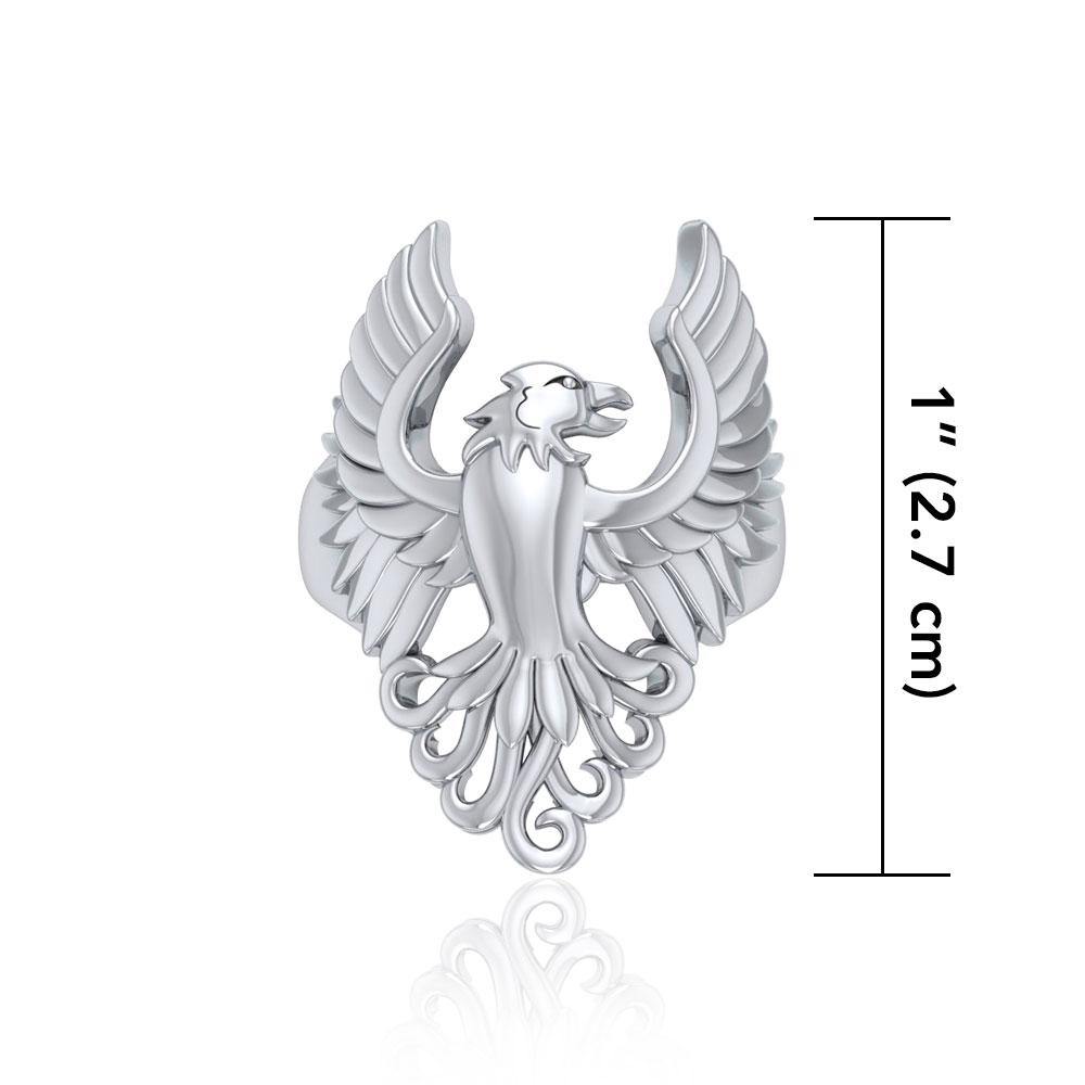 Majestic Phoenix Silver Ring TRI1743 - Jewelry