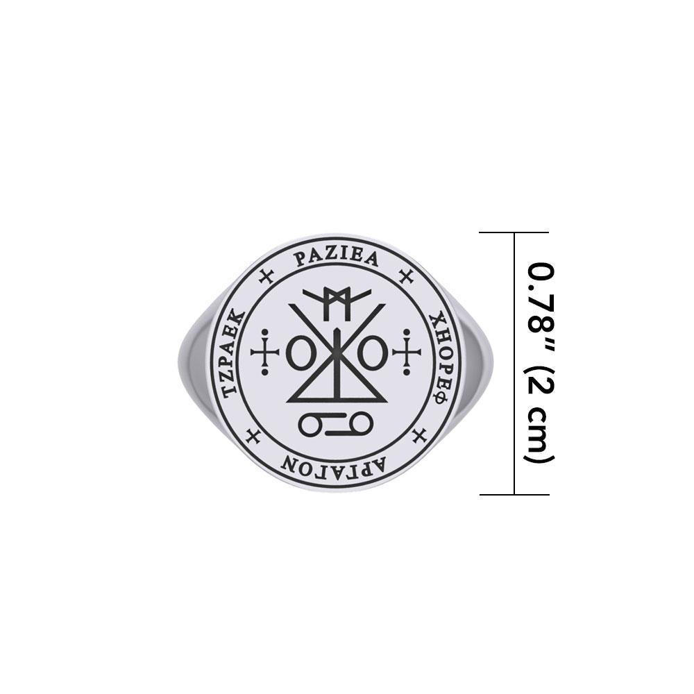 Sigil of the Archangel Raziel Silver Ring TRI1762 - Jewelry