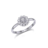 Small Daisy Flower Sterling Silver Ring TRI1870