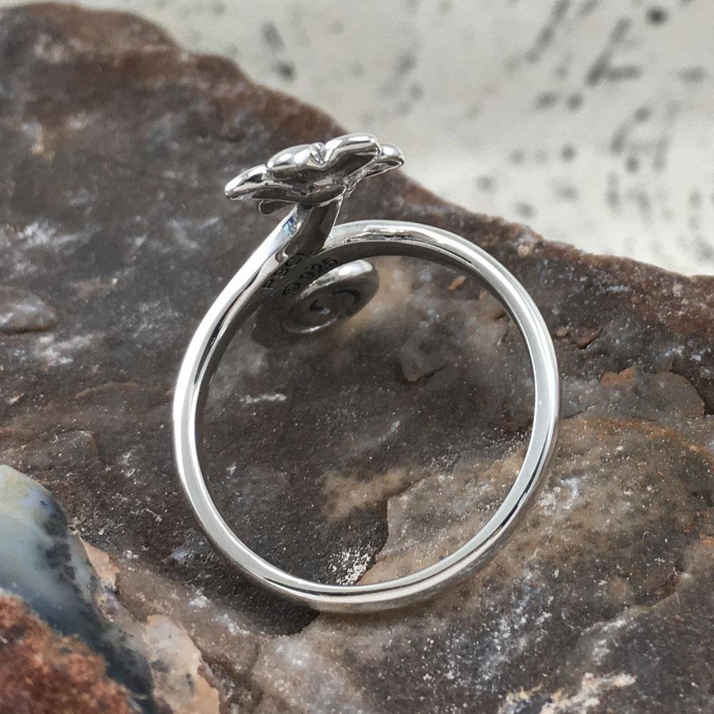 Flower Silver Ring TRI1874 - Jewelry