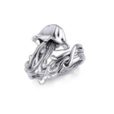 Jellyfish Silver Wrap Ring TRI1896 - Jewelry
