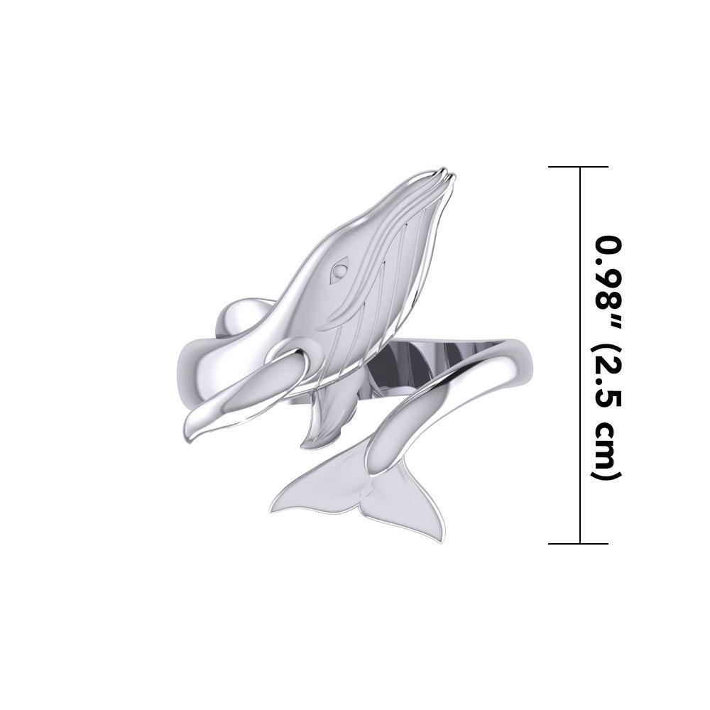 Blue Whale Sterling Silver Ring TRI1927 - Jewelry