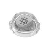Angel Talisman Occult Large Sterling Silver Ring TRI2153 - Jewelry