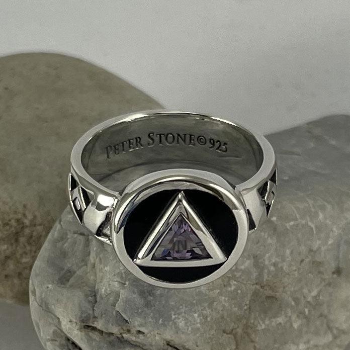 Recovery Band Ring with Gem and Enamel TRI2274 - Jewelry
