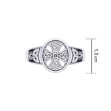 Celtic Cross Silver Ring TRI2292 - Jewelry