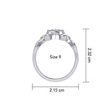 Manipura Solar Plexus Chakra with Celtic Designs Sterling Silver Ring TRI2338 - Jewelry