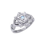 Manipura Solar Plexus Chakra with Celtic Designs Sterling Silver Ring TRI2338 - Jewelry