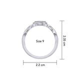 Ajna Third Eye Chakra with Celtic Designs Sterling Silver Ring TRI2341 - Jewelry