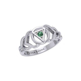 Ajna Third Eye Chakra with Celtic Designs Sterling Silver Ring TRI2341 - Jewelry