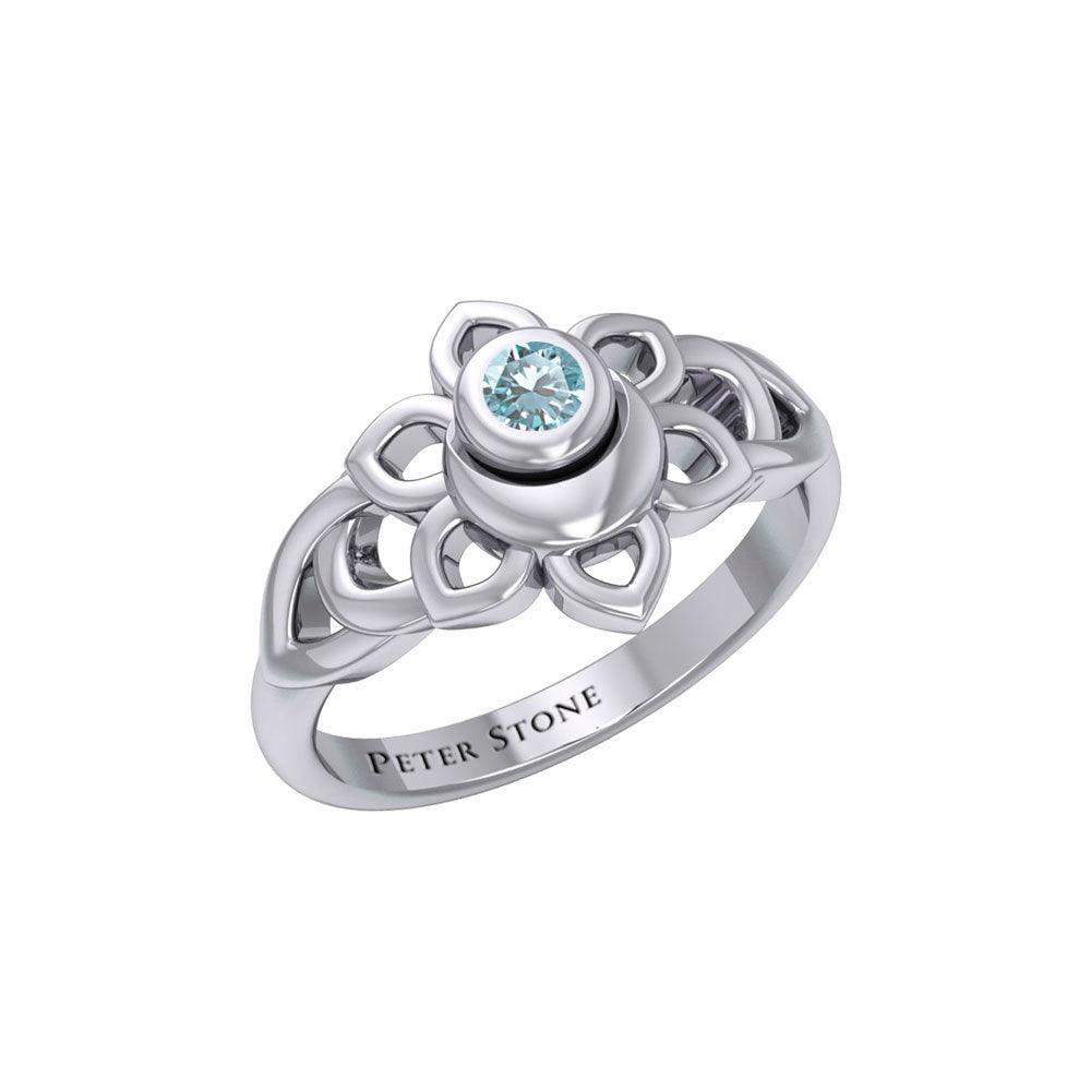 Svadhisthana Sacral Chakra with Celtic Designs Sterling Ring TRI2350 - Jewelry