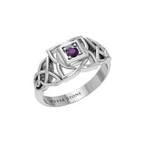 Muladhara Root Chakra with Celtic Designs Sterling Silver Ring TRI2351 - Jewelry