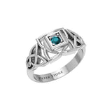 Muladhara Root Chakra with Celtic Designs Sterling Silver Ring TRI2351 - Jewelry