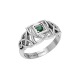 Muladhara Root Chakra with Celtic Designs Sterling Silver Ring TRI2351 - Jewelry